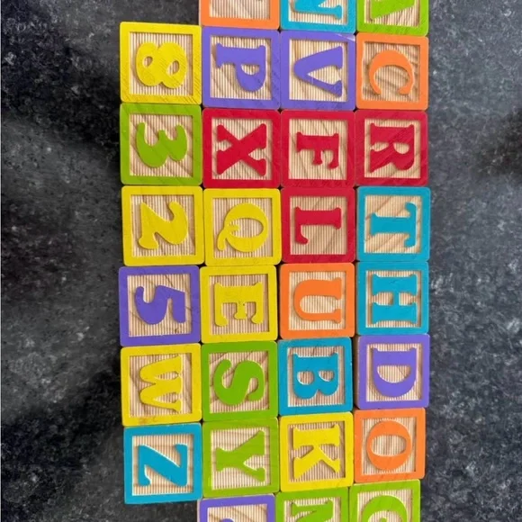 Alphabet Blocks Set - Multicolor - Picture 2 of 2